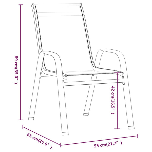 vidaXL 5-Piece Garden Dining Set Brown and Black