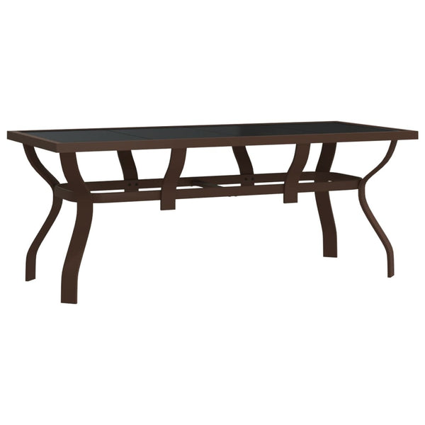 vidaXL 5-Piece Garden Dining Set Brown and Black