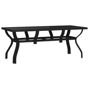 vidaXL 7-Piece Garden Dining Set Grey and Black