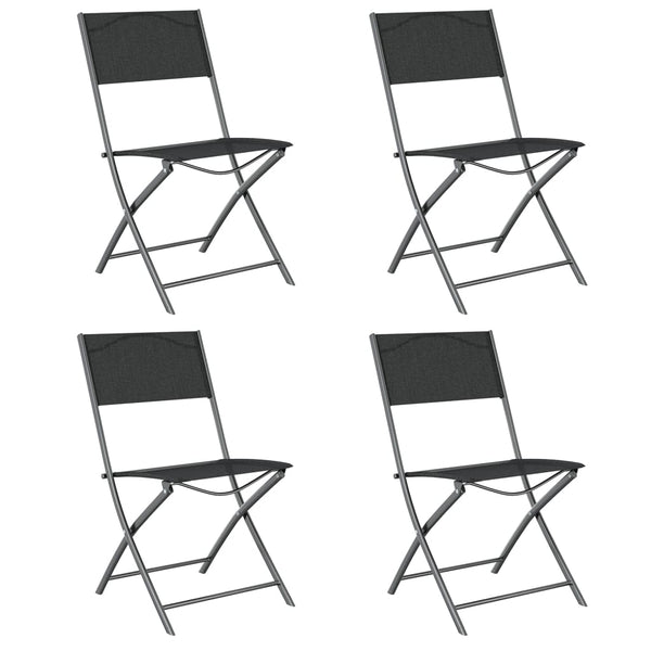 vidaXL 5-piece Garden Dining Set Grey and Black