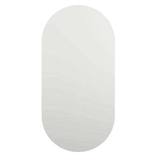 vidaXL Mirror with LED Lights 80x40 cm Glass Oval