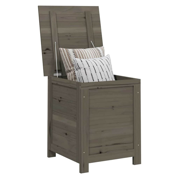 vidaXL Outdoor Cushion Box Anthracite 50x50x56 cm Solid Firwood
