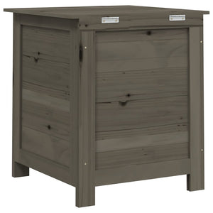 vidaXL Outdoor Cushion Box Anthracite 50x50x56 cm Solid Firwood
