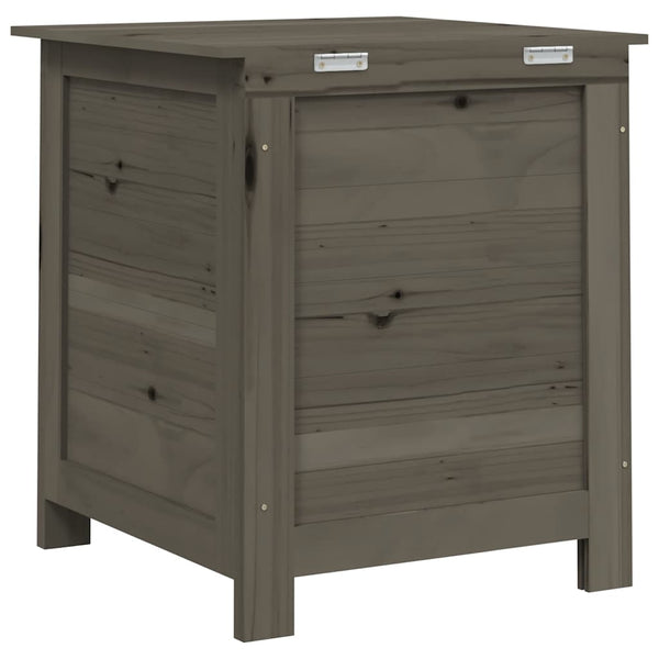 vidaXL Outdoor Cushion Box Anthracite 50x50x56 cm Solid Firwood