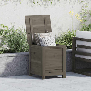 vidaXL Outdoor Cushion Box Anthracite 50x50x56 cm Solid Firwood