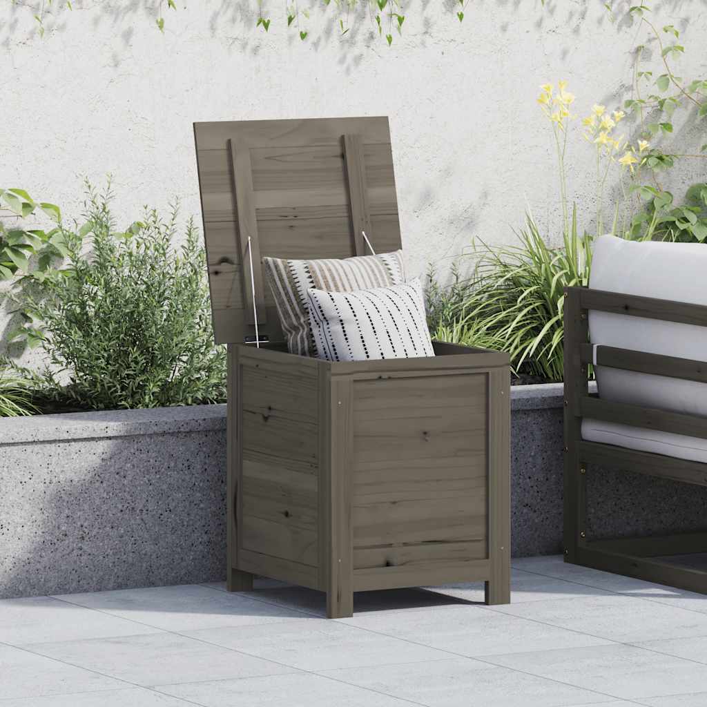 vidaXL Outdoor Cushion Box Anthracite 50x50x56 cm Solid Firwood