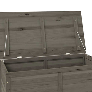 vidaXL Outdoor Cushion Box Anthracite 100x50x56 cm Solid Fir Wood