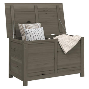 vidaXL Outdoor Storage Bench Brown 100x50x56 cm Solid Fir Wood