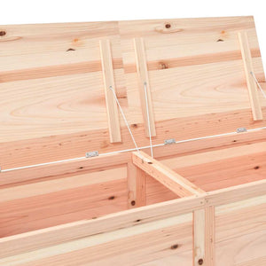 vidaXL Outdoor Cushion Box 150x50x56 cm Solid Fir Wood