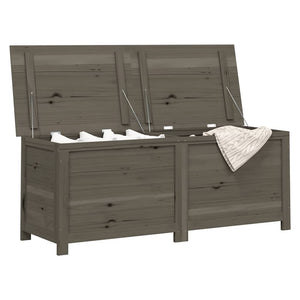 vidaXL Outdoor Storage Box Anthracite 150x50x56 cm Solid Fir Wood