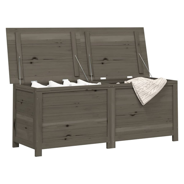 vidaXL Outdoor Storage Box Anthracite 150x50x56 cm Solid Fir Wood