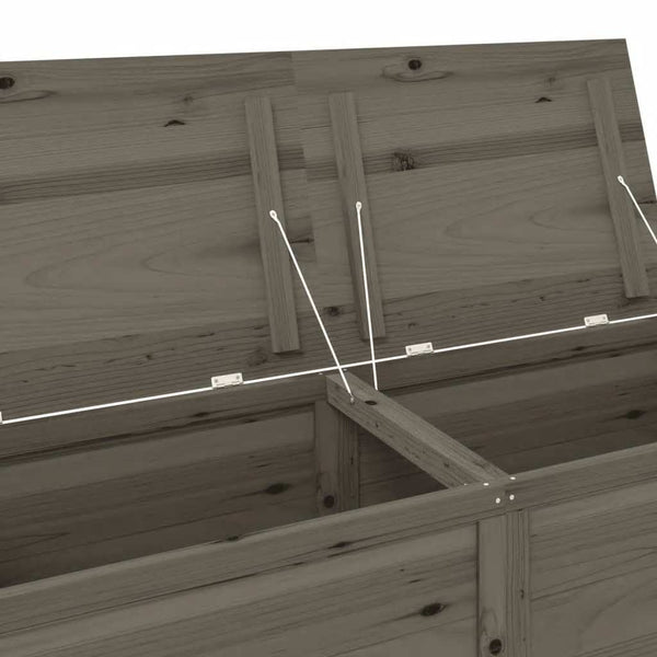 vidaXL Outdoor Storage Box Anthracite 150x50x56 cm Solid Fir Wood