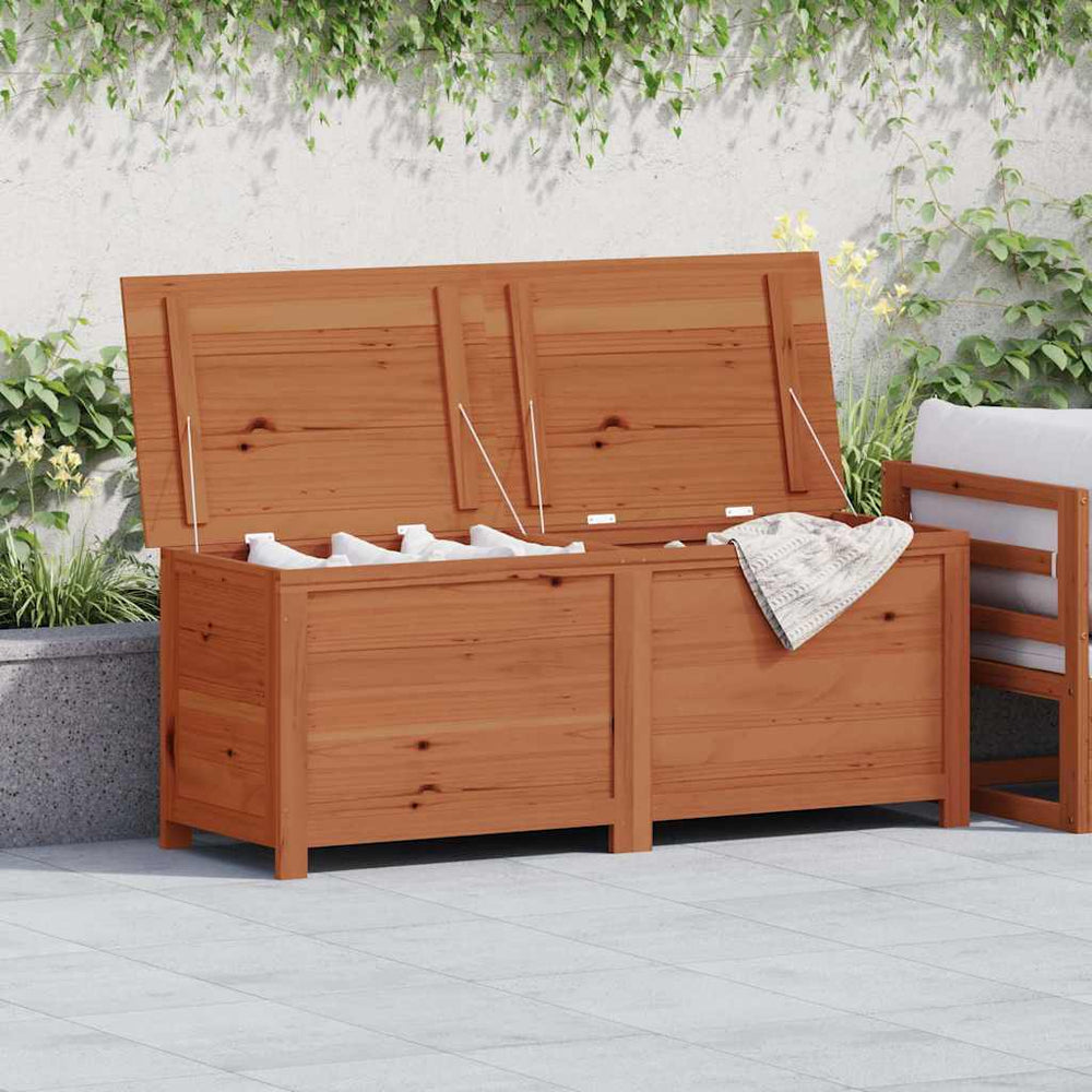 vidaXL Outdoor Storage Box Brown 150x50x56 cm Solid Fir Wood