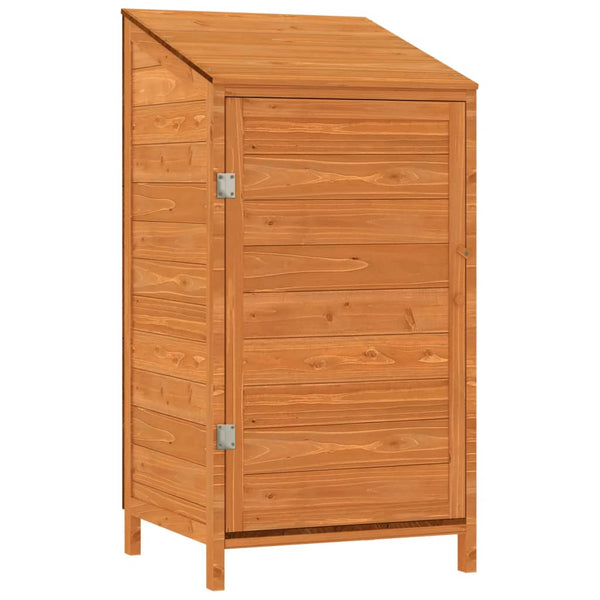 vidaXL Tool Shed Brown 55x52x112 cm Solid Fir Wood