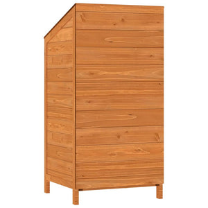 vidaXL Tool Shed Brown 55x52x112 cm Solid Fir Wood