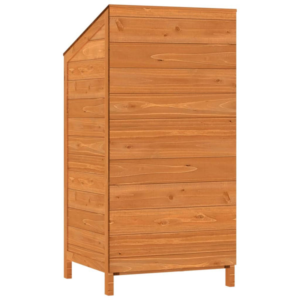 vidaXL Tool Shed Brown 55x52x112 cm Solid Fir Wood