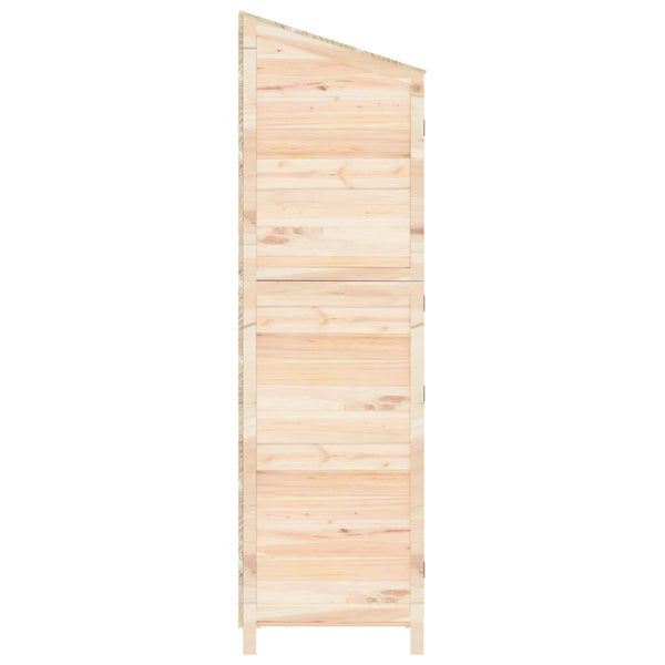 vidaXL Garden Storage Shed 55x52x174.5 cm Solid Fir Wood