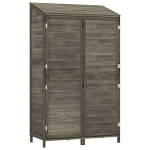 vidaXL Garden Shed Anthracite 102x52x174.5 cm Solid Fir Wood