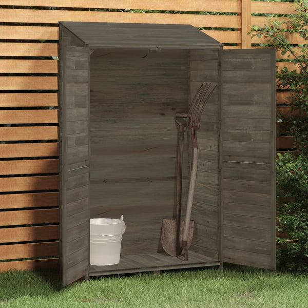 vidaXL Garden Shed Anthracite 102x52x174.5 cm Solid Fir Wood