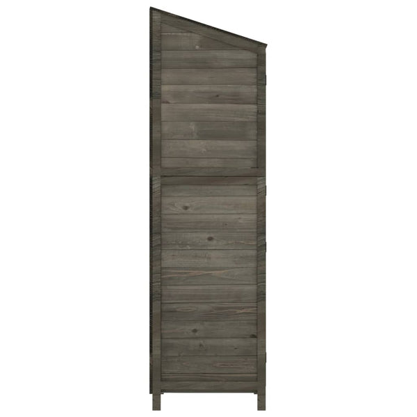 vidaXL Garden Shed Anthracite 102x52x174.5 cm Solid Fir Wood