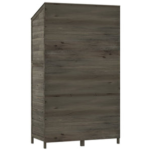 vidaXL Garden Shed Anthracite 102x52x174.5 cm Solid Fir Wood