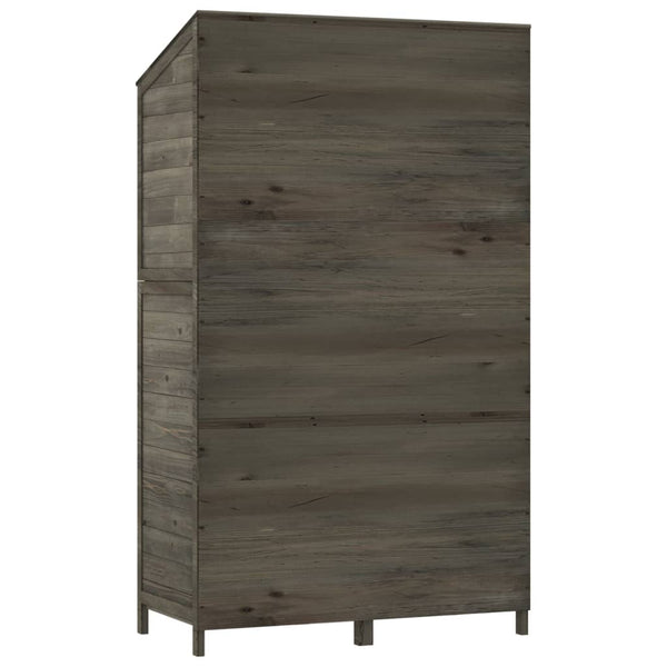 vidaXL Garden Shed Anthracite 102x52x174.5 cm Solid Fir Wood