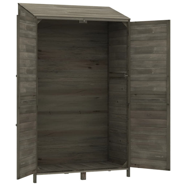 vidaXL Garden Shed Anthracite 102x52x174.5 cm Solid Fir Wood