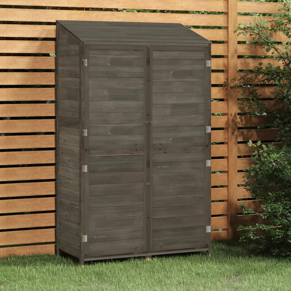 vidaXL Garden Shed Anthracite 102x52x174.5 cm Solid Fir Wood