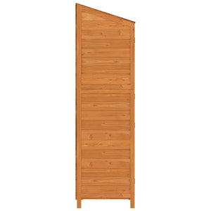 vidaXL Garden Storage Shed Brown 102x52x174.5 cm Solid Fir Wood