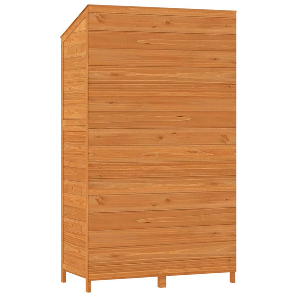 vidaXL Garden Storage Shed Brown 102x52x174.5 cm Solid Fir Wood