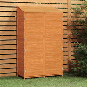 vidaXL Garden Storage Shed Brown 102x52x174.5 cm Solid Fir Wood