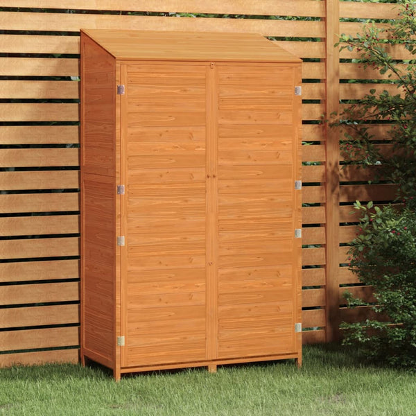 vidaXL Garden Storage Shed Brown 102x52x174.5 cm Solid Fir Wood