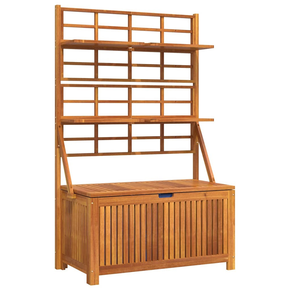 vidaXL Trunk with Trellis 99x50x160 cm Solid Acacia Wood