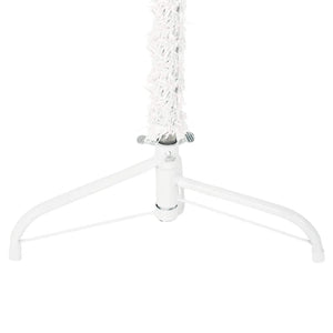 vidaXL Artificial Half Christmas Tree with Stand Slim White 240 cm