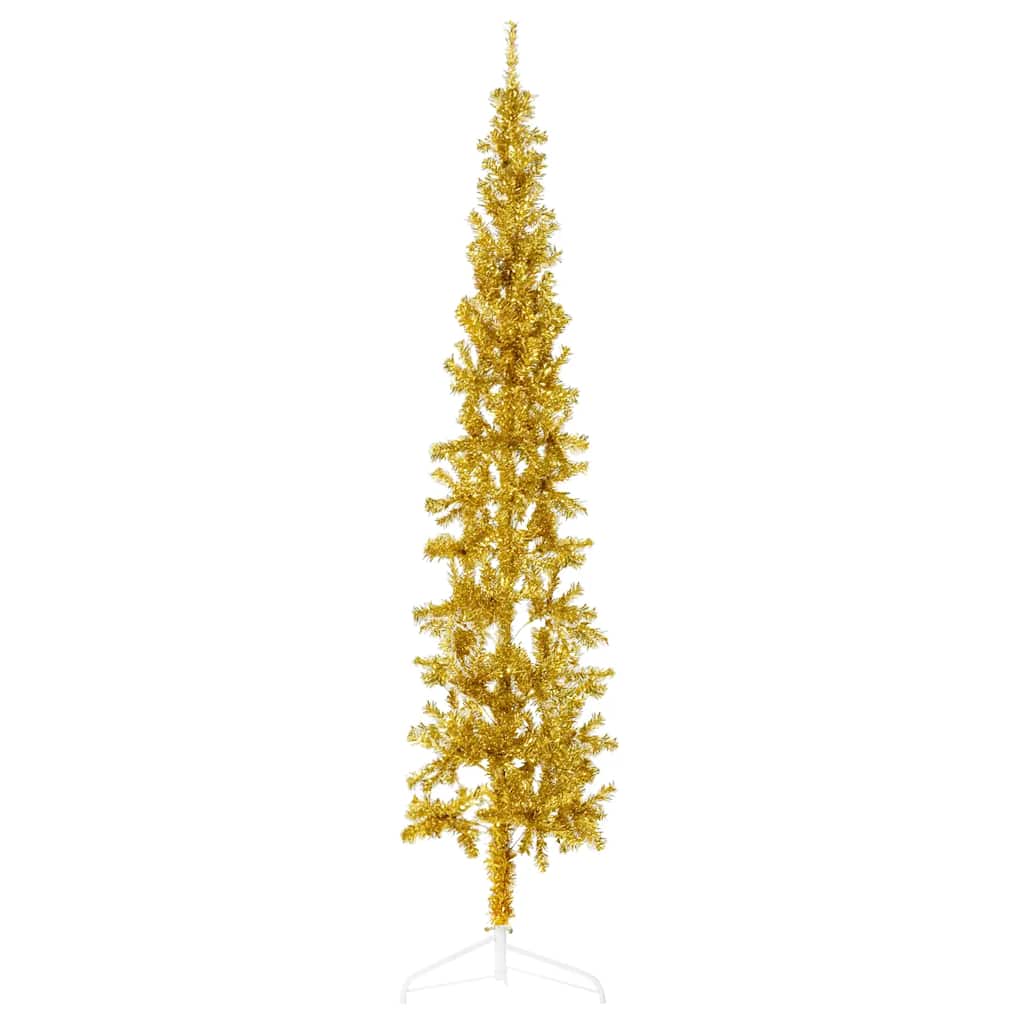 Goldener Halb-Weihnachtsbaum 210cm