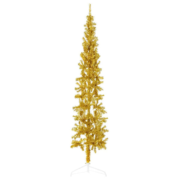 Goldener Halb-Weihnachtsbaum 210cm