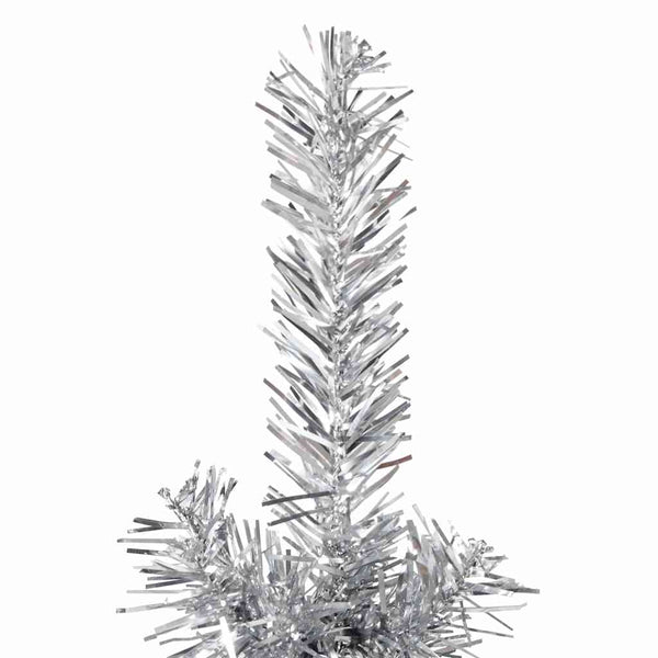 Halb-Weihnachtsbaum Silber Schlank 120cm