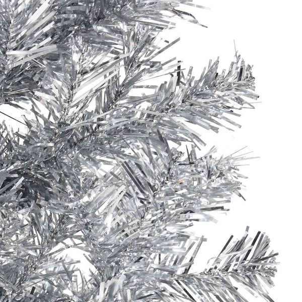 Halb-Weihnachtsbaum Silber Schlank 180cm