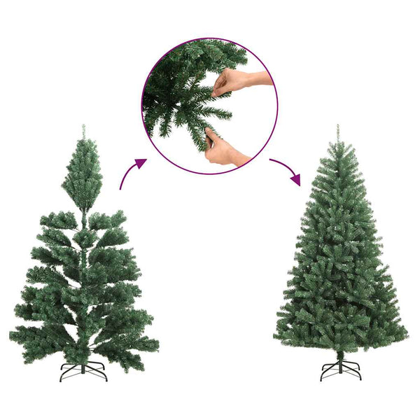 Halb Weihnachtsbaum Grün 120cm