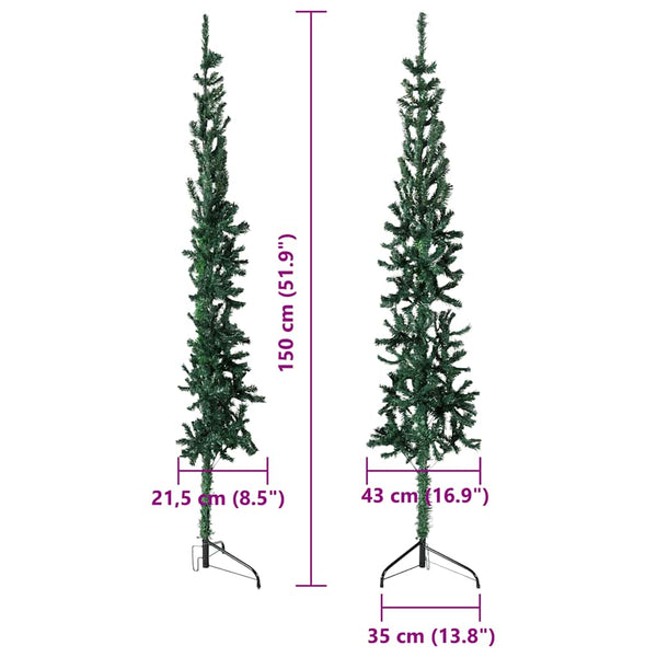 Halb Weihnachtsbaum Grün 150cm