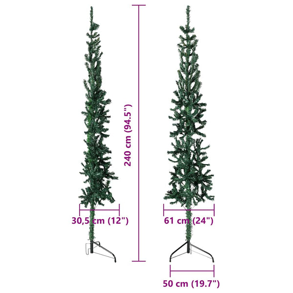 Halb Weihnachtsbaum Grün 240cm