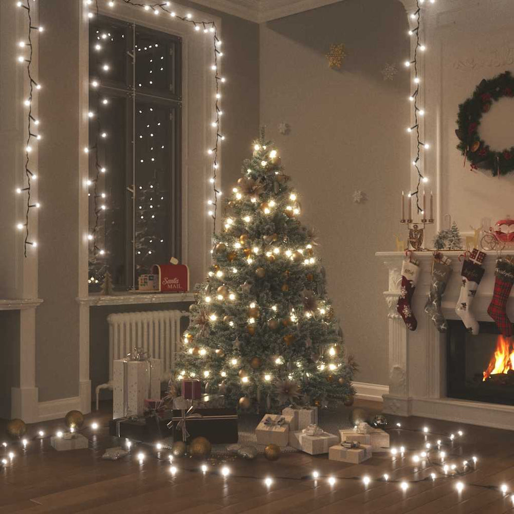 vidaXL 150 LED String Lights Cold White 15 m PVC