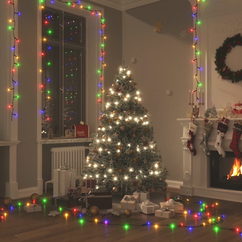 vidaXL 150 LED Multi-Colored String Lights 15 m PVC