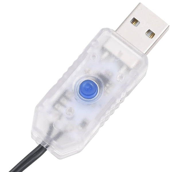 vidaXL 300 LED String Lights Cold White 30 m PVC