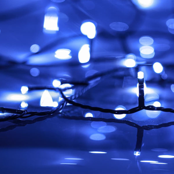 vidaXL LED String Lights with 600 LEDs Blue 60 m PVC