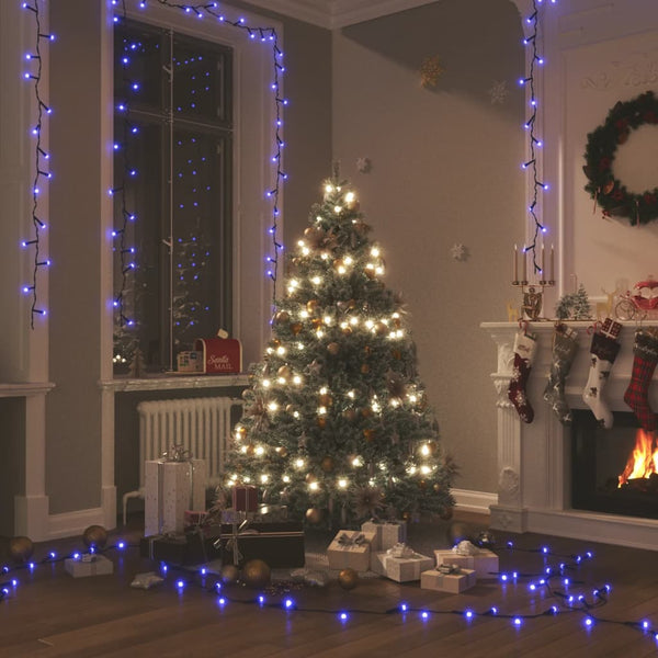vidaXL LED String Lights with 600 LEDs Blue 60 m PVC
