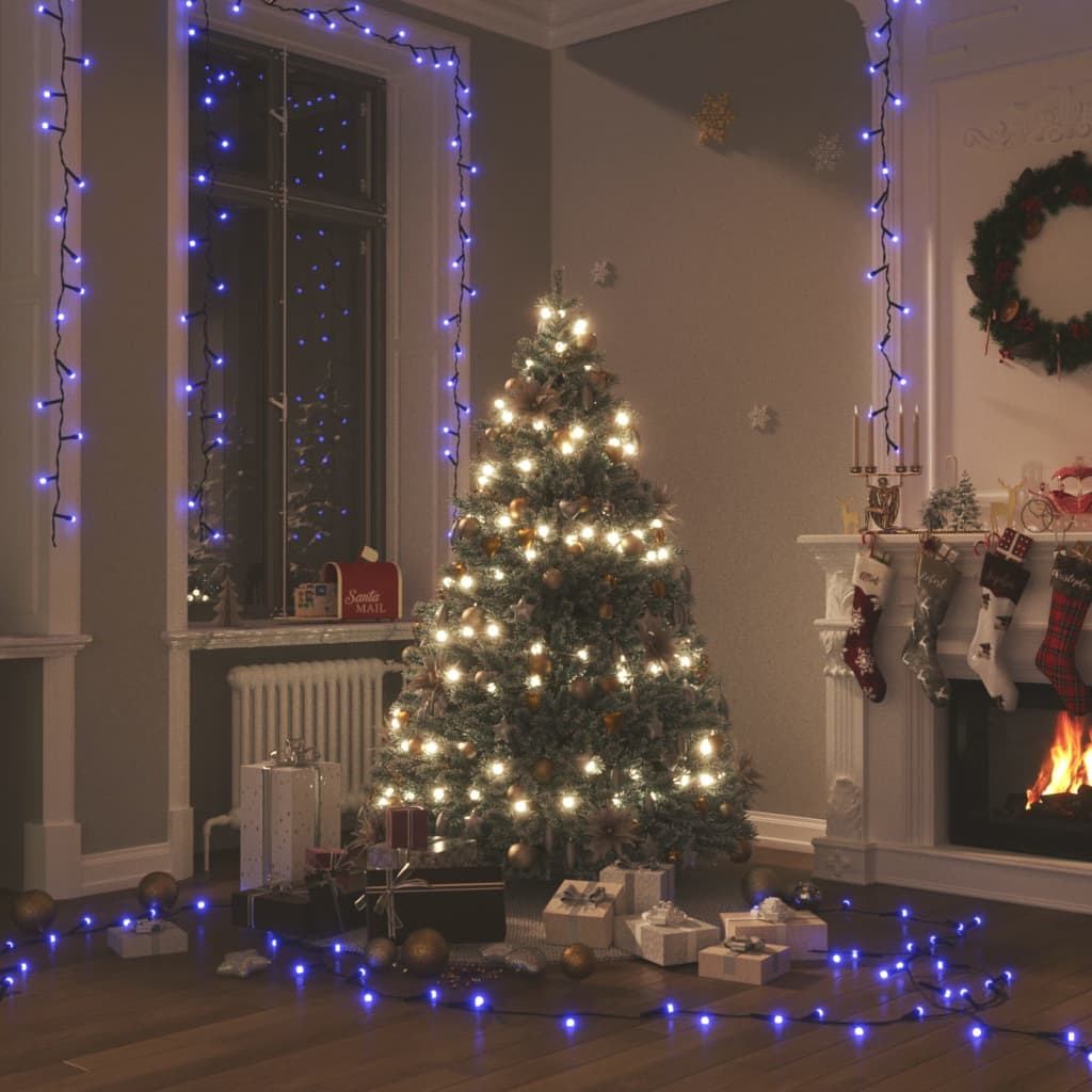 vidaXL 1000-LED String Lights Blue 100 m PVC