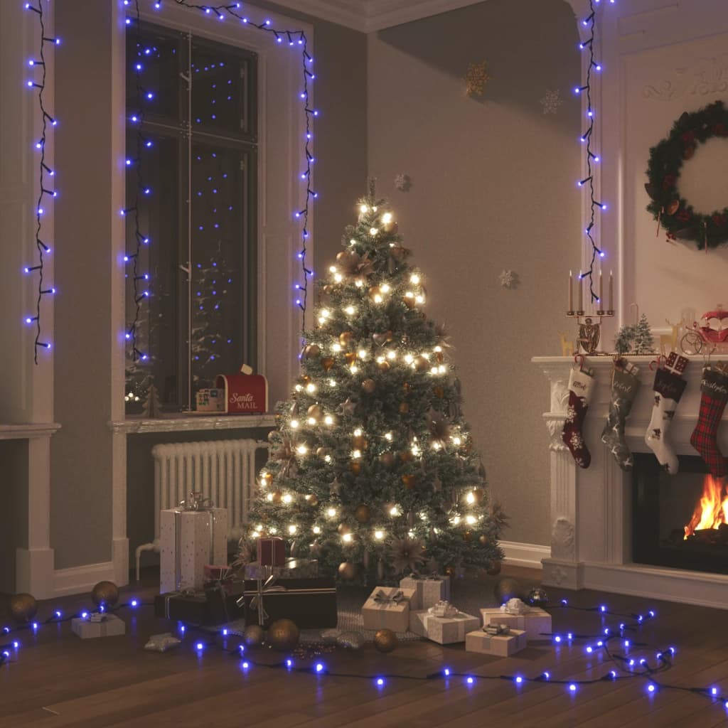 vidaXL LED String Lights with 2000 LEDs Blue 200 m PVC