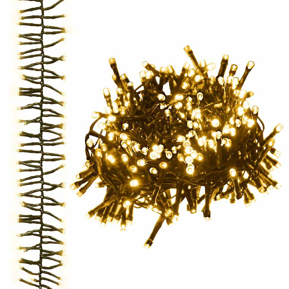 vidaXL 2000 LED String Lights Warm White PVC