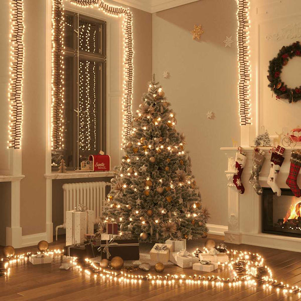 vidaXL 3000-LED Warm White PVC String Lights